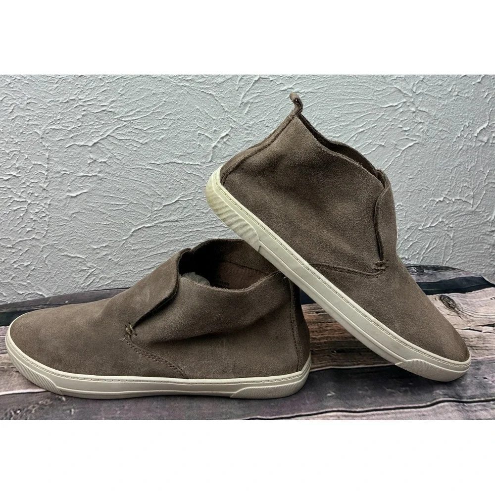 DV by Dolce Vita Slip On Ankle Sneakers Womens 9.5 Taupe Suede Platform Shoes